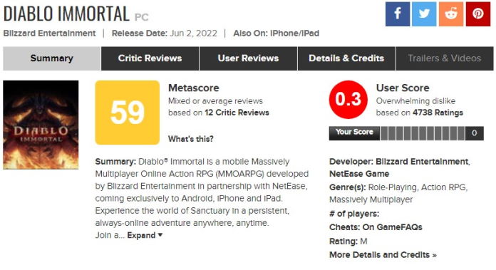 Kommentar Sollten Lootboxen verboten werden - Beispielbild Lootbox - Metacritic Score