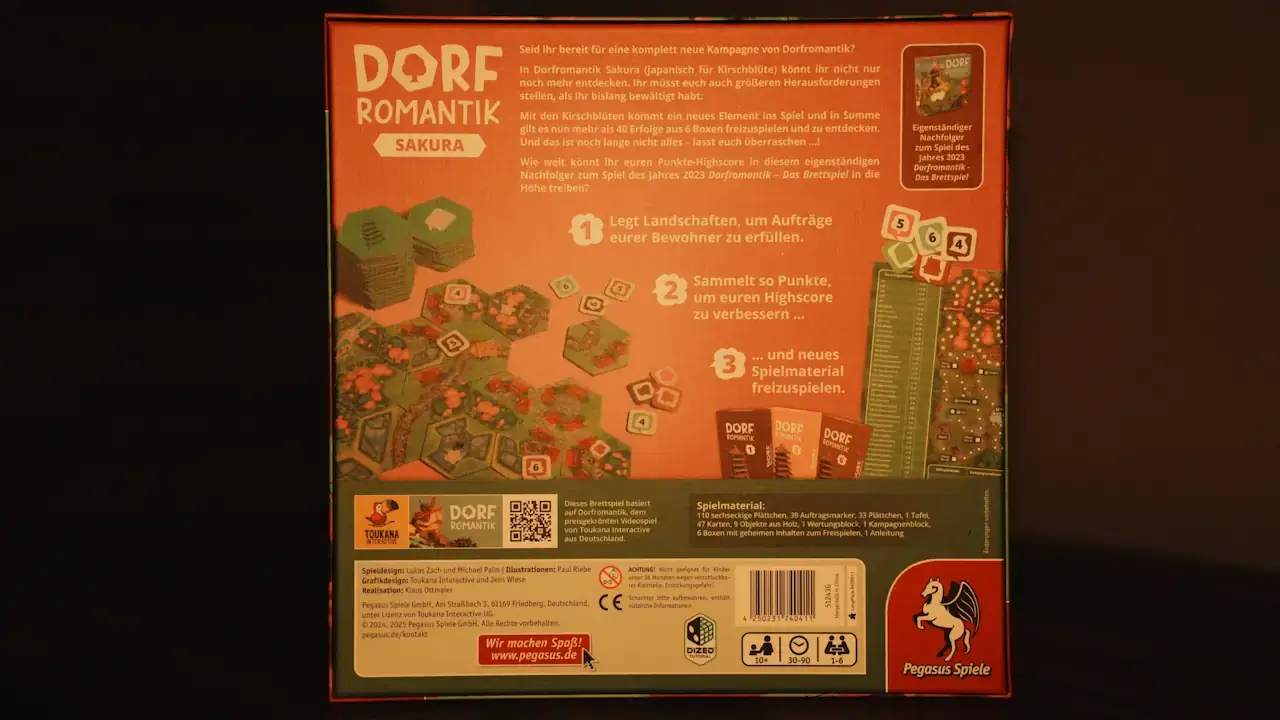 Brettspiel: Review Dorfromantik Sakura